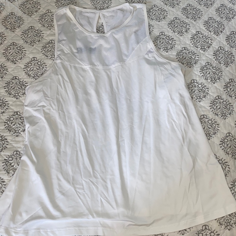 White Athletic Tank Top